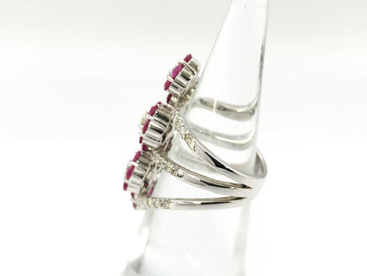 R3.18ct D1.10ct K18 11.6g Ring 