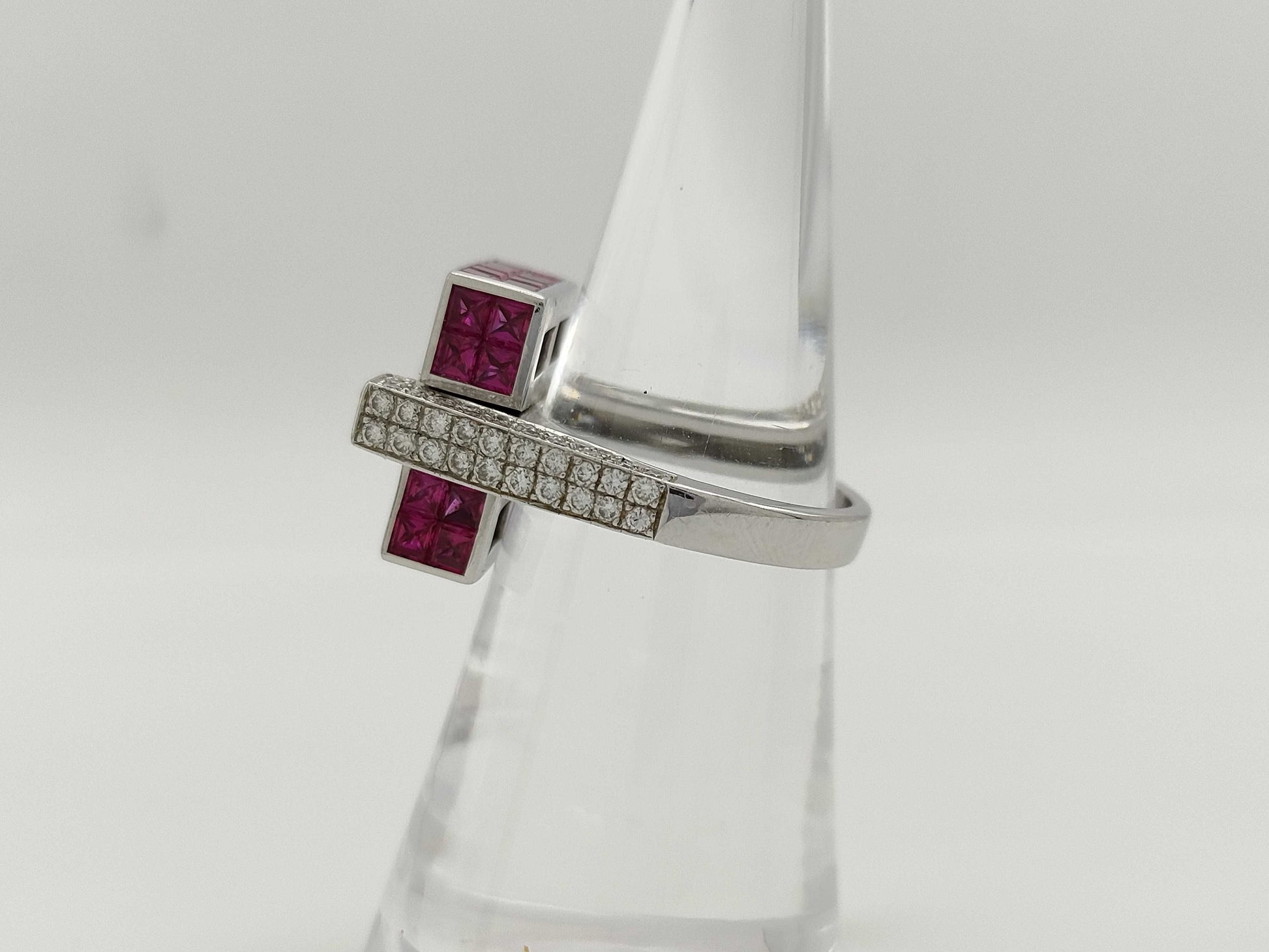 Ruby Diamond K18 10.0g Ring 