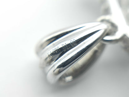 D1.00ct K18WG 5.7g Pendant Top 