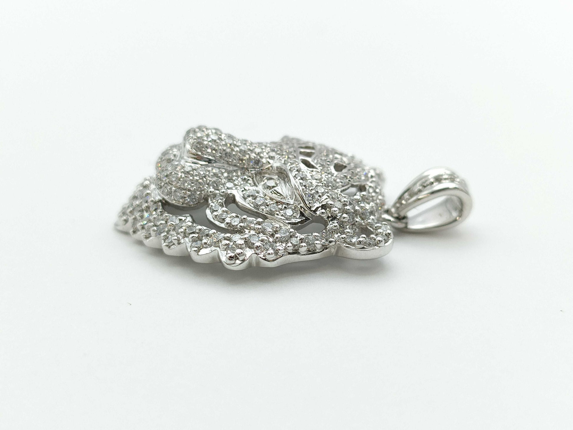 D1.00ct K18WG 5.7g Pendant Top 