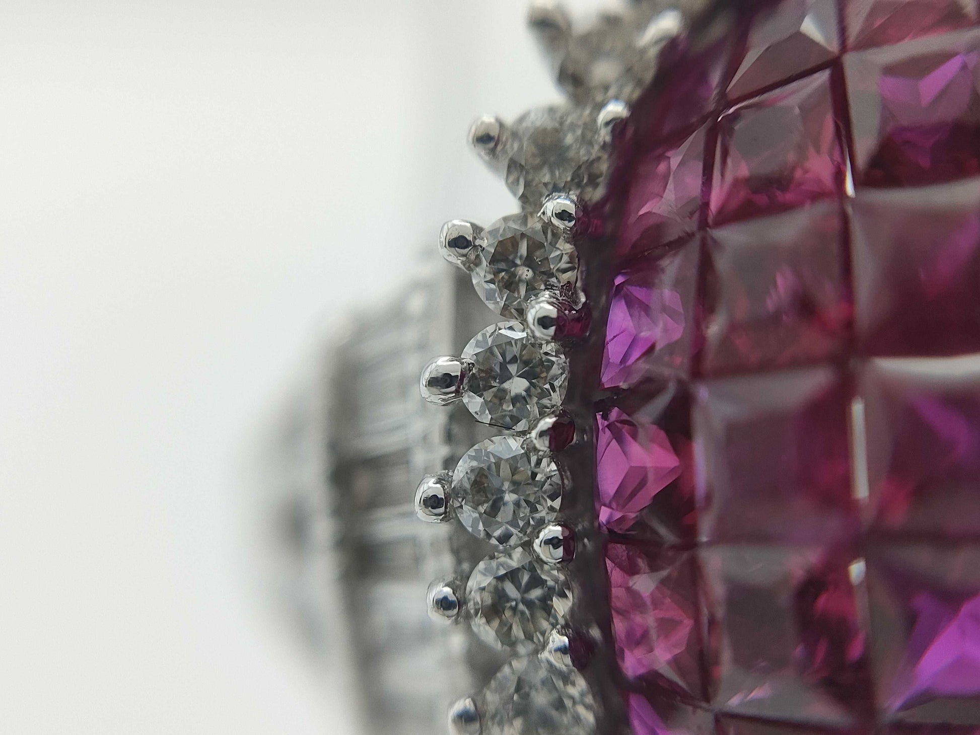 R2.28ct D0.95ct K18WG 7.9g Ring 