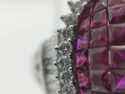R2.28ct D0.95ct K18WG 7.9g Ring 