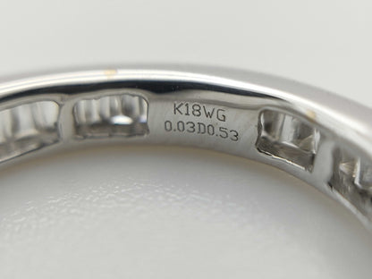 D0.03/0.53ct K18WG 2.4g Ring 