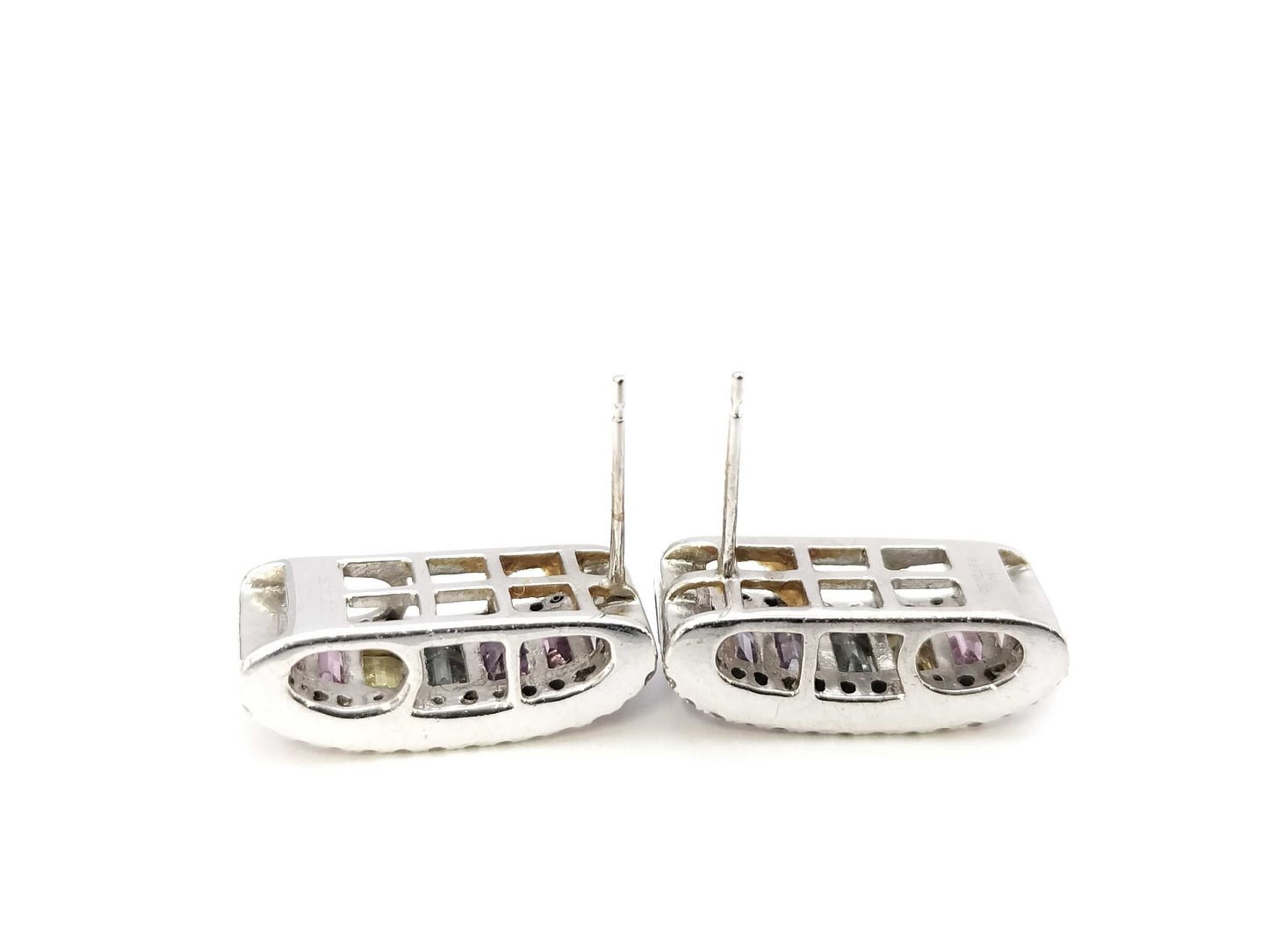 Colored Stone 2.27ct D0.30ct / Colored Stone 2.27ct D0.30ct K18WG 7.3g Earrings 
