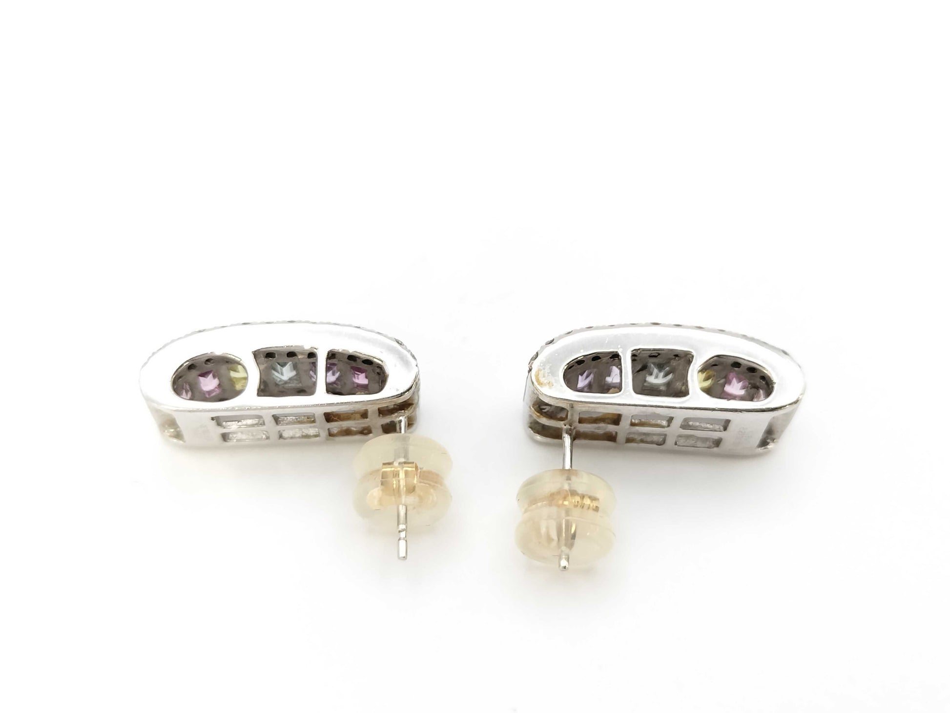Colored Stone 2.27ct D0.30ct / Colored Stone 2.27ct D0.30ct K18WG 7.3g Earrings 