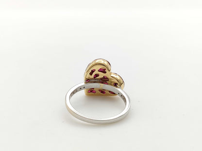 R2.95ct D0.08ct 750 4.1g Ring 