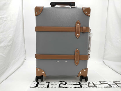 GLOBE-TROTTER Centenary 4-Wheel Carry-On Grey/Caramel Suitcase Carry Bag