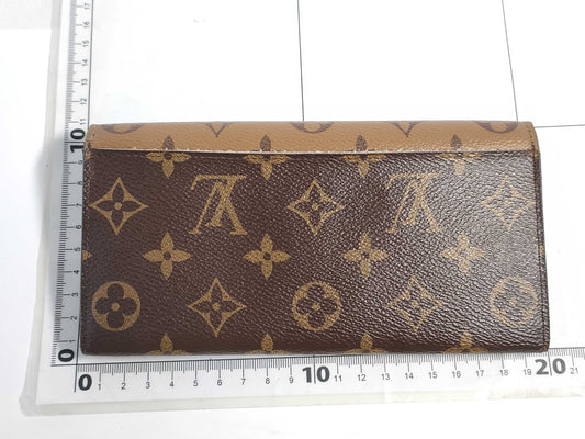 LOUIS VUITTON Monogram LOUIS VUITTON M82157 Portefeuille Emilie Monogram Reverse Long Wallet RFID Wallet
