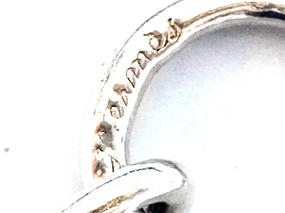 HERMES Schone Dunkle PM 1970s - 80s Cursive Engraved 17 Frames SV925 34.8g Vintage Bracelet Bracelet Bangle