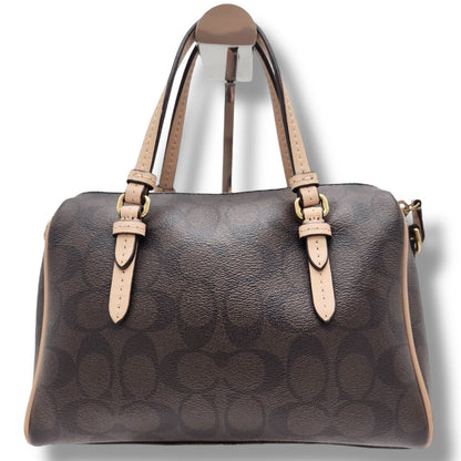 COACH COACH Handbag Mini Boston Bag Signature PVC Handbag