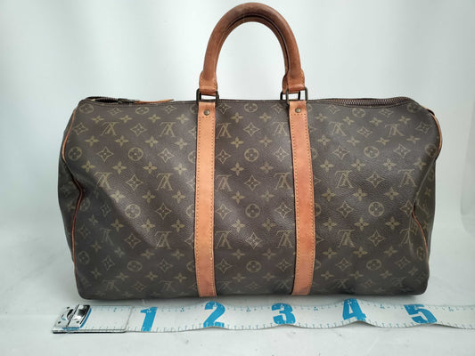 LOUIS VUITTON Monogram Louis Vuitton Keepall 50 Monogram Boston Bag Boston Bag