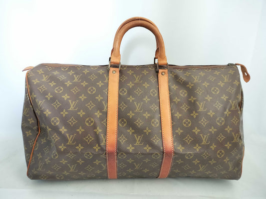 LOUIS VUITTON Monogram Louis Vuitton Keepall 55 Monogram Boston Bag Boston Bag