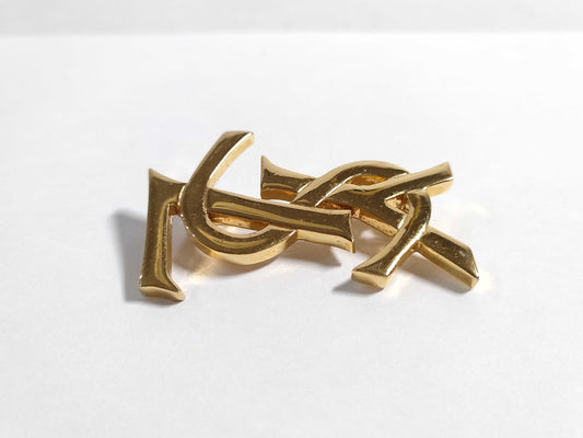 Yves Saint Laurent YSL Brooch YSL Logo Brooch