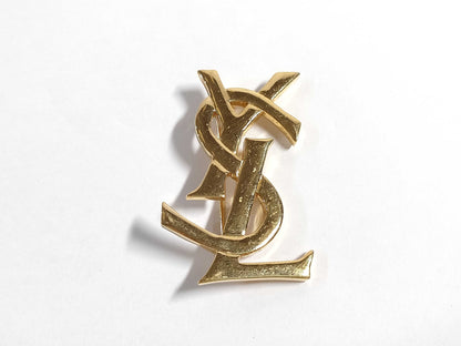 Yves Saint Laurent YSL Brooch YSL Logo Brooch