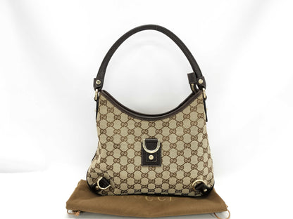 GUCCI Gucci Abbey One Shoulder Handbag GG Canvas 130738 Handbag