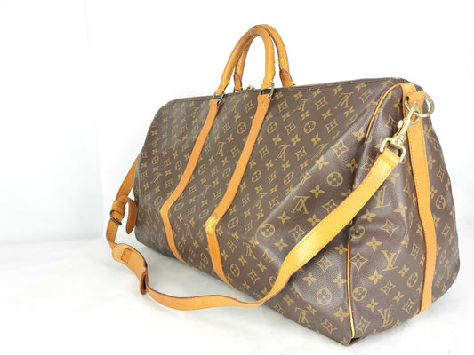 LOUIS VUITTON Monogram Louis Vuitton Boston Bag Keepall 60 Boston Bag