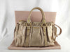 miu miu miumiu Vittero luxe 2way handbag shoulder bag gathered handbag