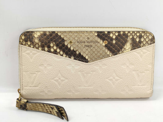 LOUIS VUITTON Louis Vuitton Amplant x Python Zippy Wallet N96320 Wallet