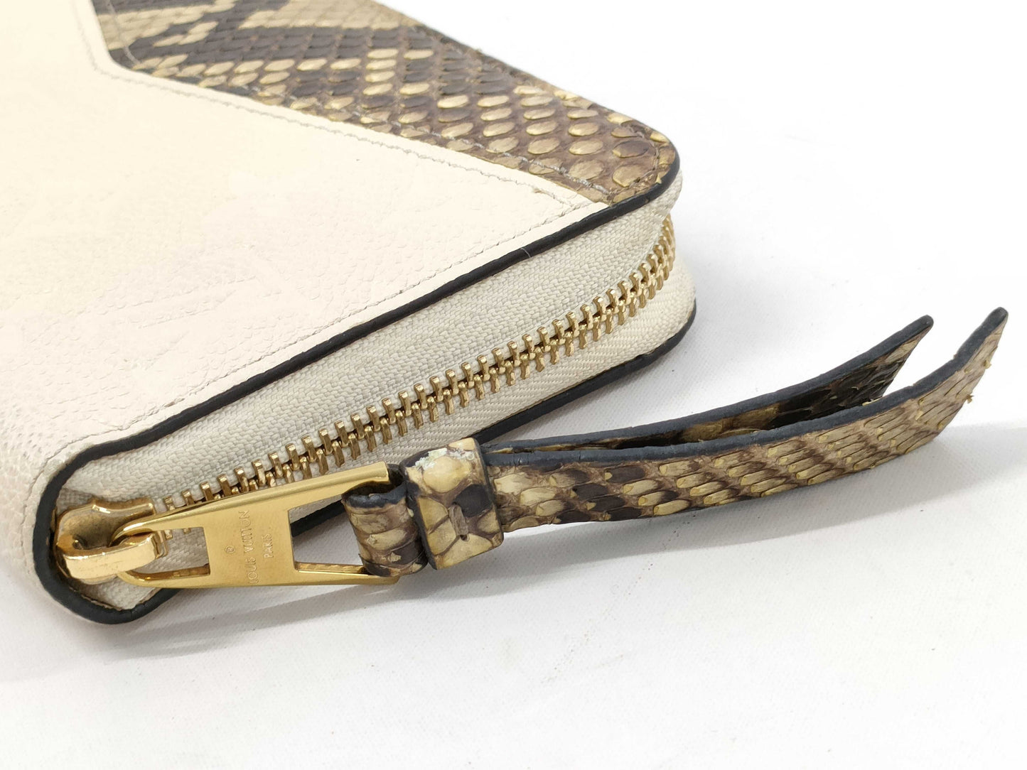 LOUIS VUITTON Louis Vuitton Amplant x Python Zippy Wallet N96320 Wallet