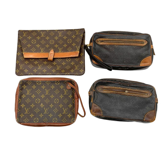 LOUIS VUITTON Louis Vuitton Clutch Bag 4-Piece Summary Set Large Quantity Second Bag