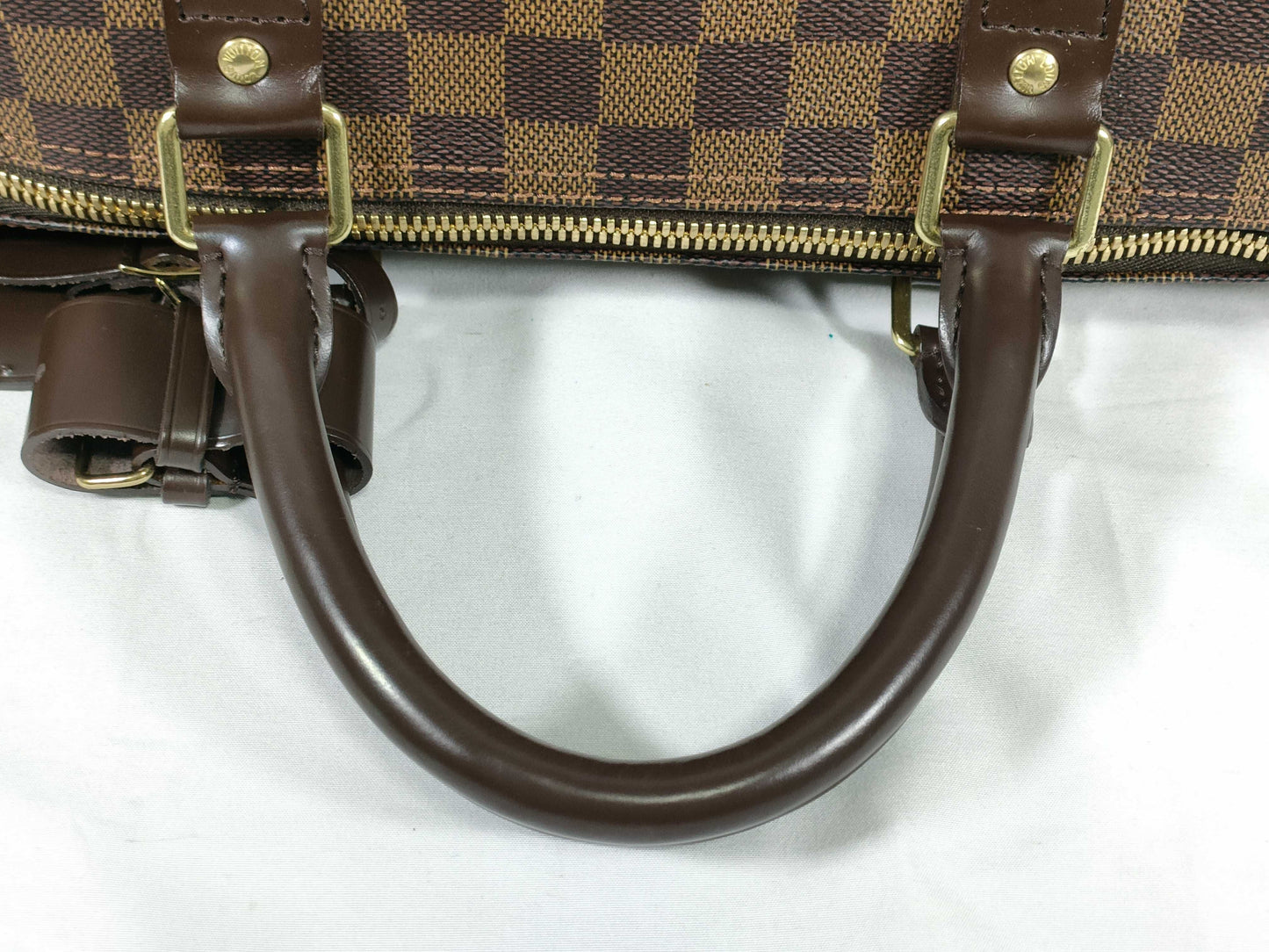 LOUIS VUITTON Damier Keepall 50 Boston Bag N41427 MB1068 Brown