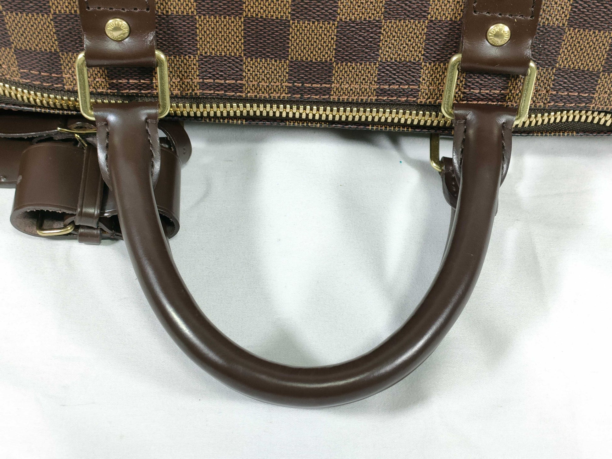 LOUIS VUITTON Damier Keepall 50 Boston Bag N41427 MB1068 Brown
