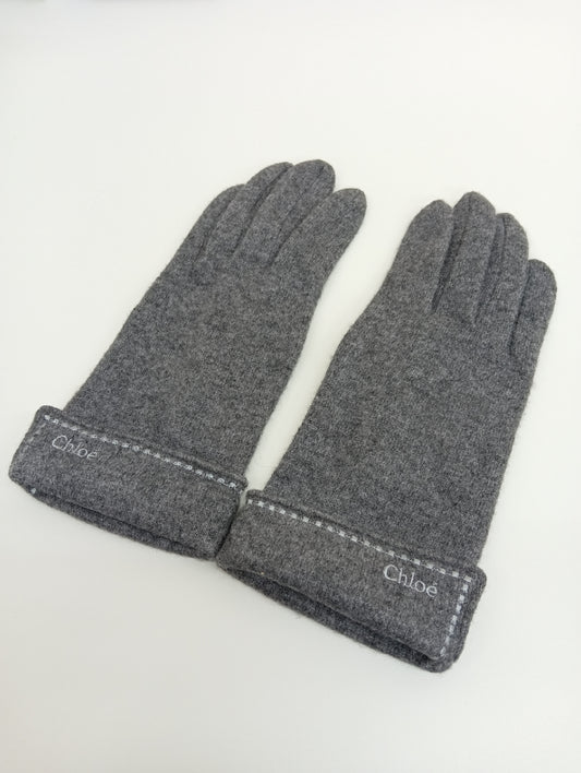 chloe Chloe Gloves Gloves Gray Other Accessories
