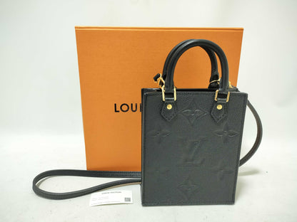 LOUIS VUITTON Monogram Empreinte Louis Vuitton M81417 Petite Sac Plat RFID Enabled Handbag