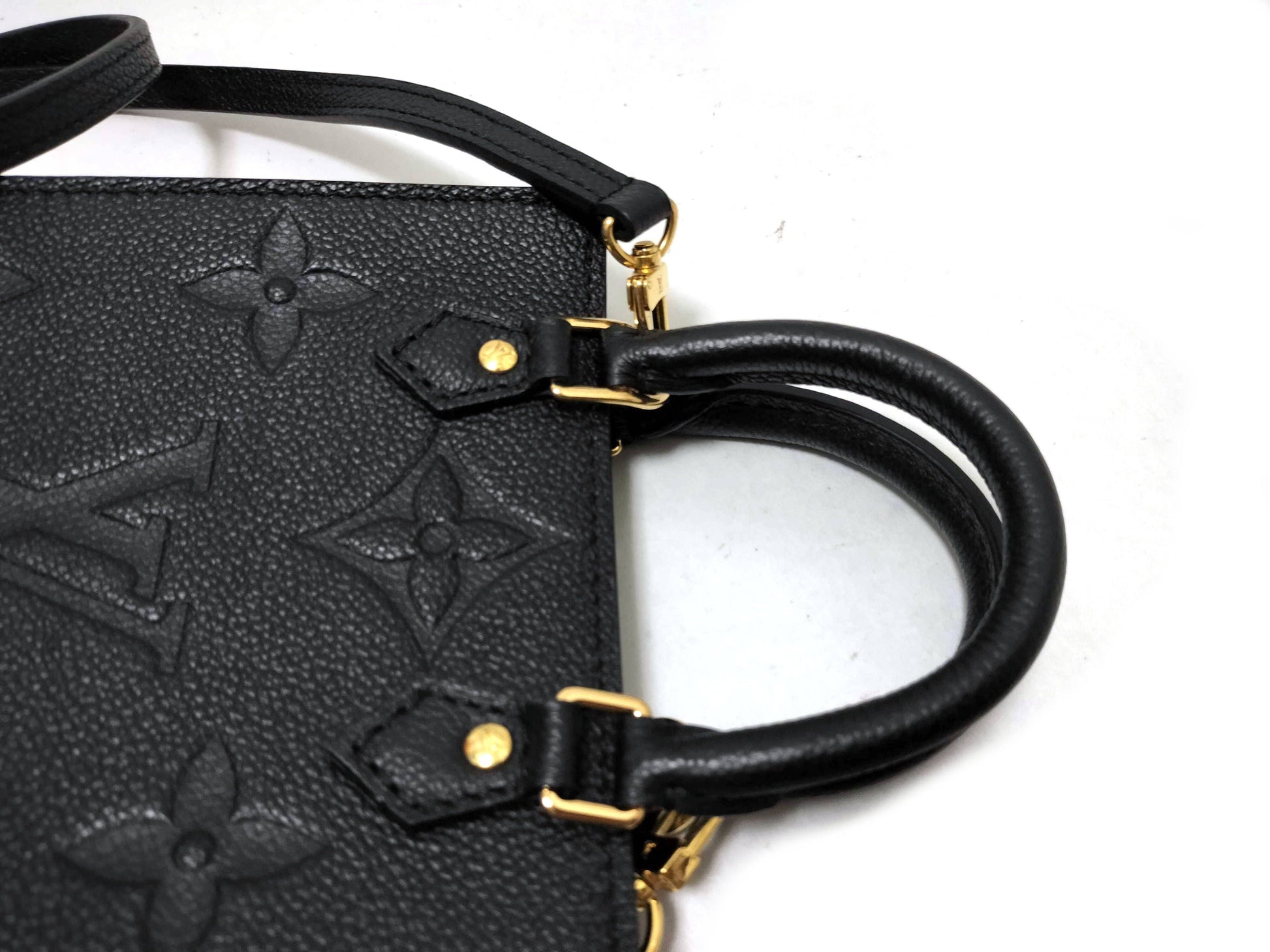 LOUIS VUITTON Monogram Empreinte Louis Vuitton M81417 Petite Sac Plat RFID Enabled Handbag