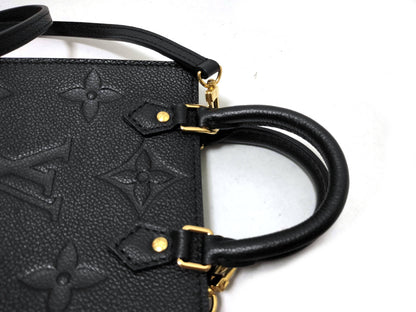 LOUIS VUITTON Monogram Empreinte Louis Vuitton M81417 Petite Sac Plat RFID Enabled Handbag