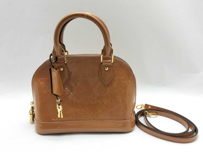 LOUIS VUITTON Verni Louis Vuitton Enamel Alma BB Shoulder Bag Tote Bag