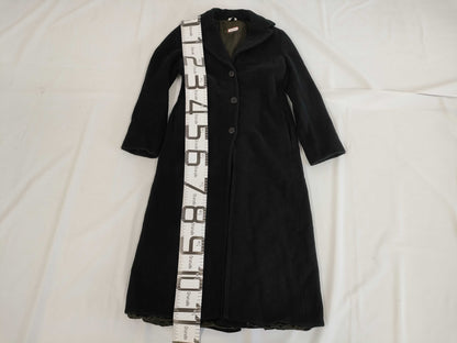 MaxMara MAX&Co. Angora Maxi Length Black Coat Size 40 Coat