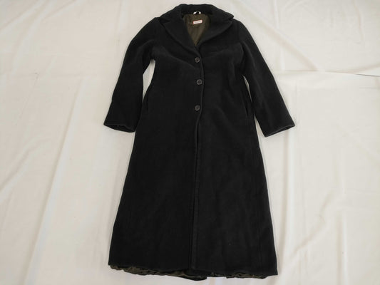 MaxMara MAX&Co. Angora Maxi Length Black Coat Size 40 Coat