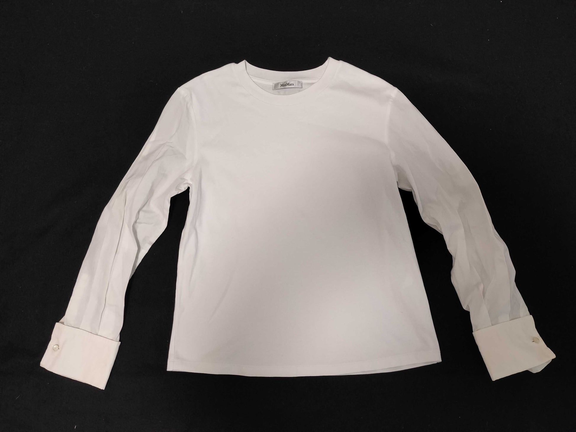MaxMara MaxMara Cut and Sew Top with Logo Buttons