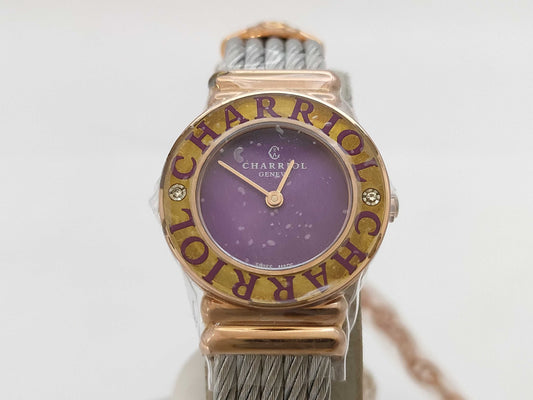 CHARRIOL 028PCD3.540.566 P00222 Quartz Purple Dial Women's Watch
