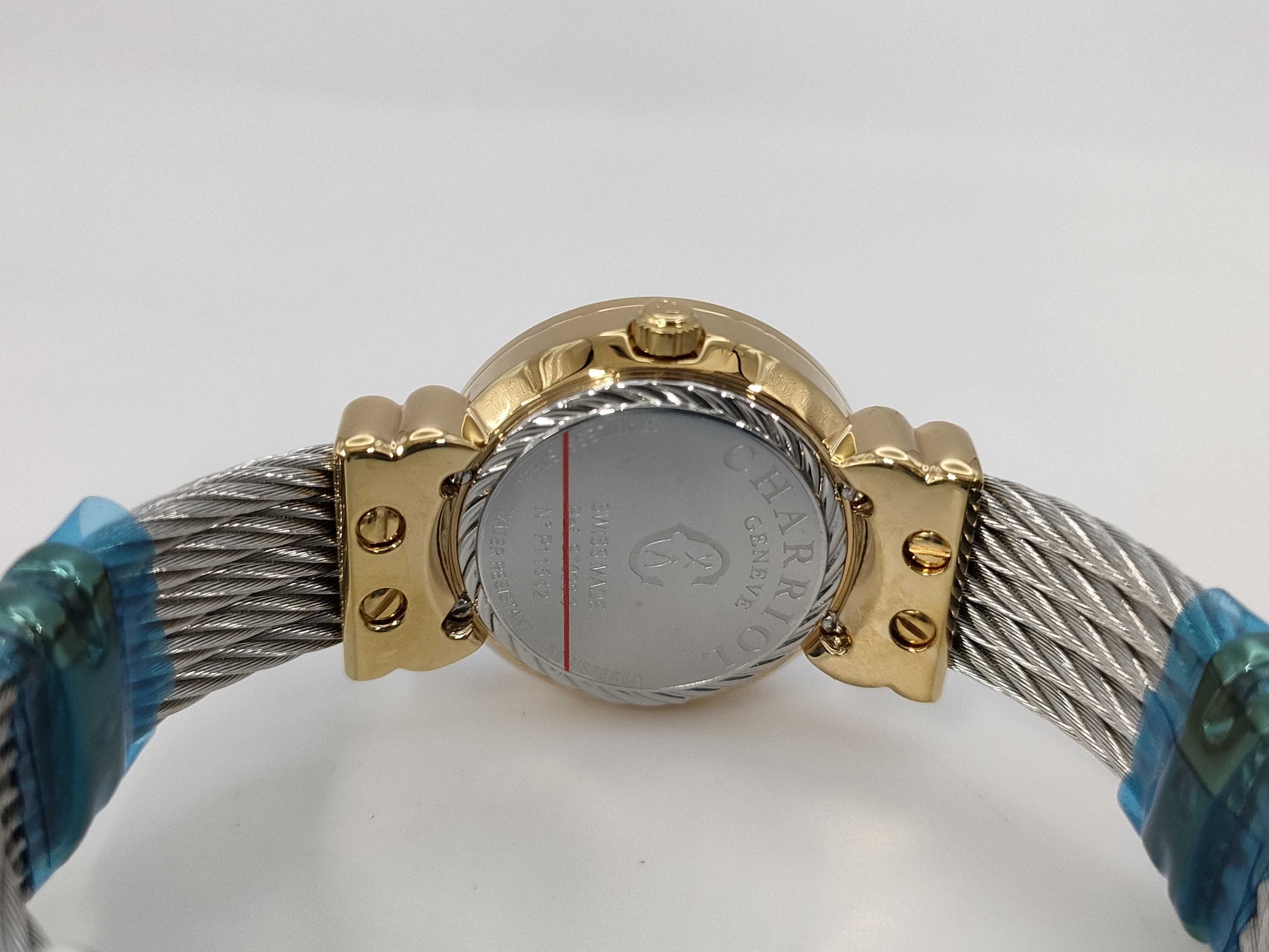 CHARRIOL 028YD1.540.577 P11542 Quartz Red Dial Partial White Shell Dial Women's Watch