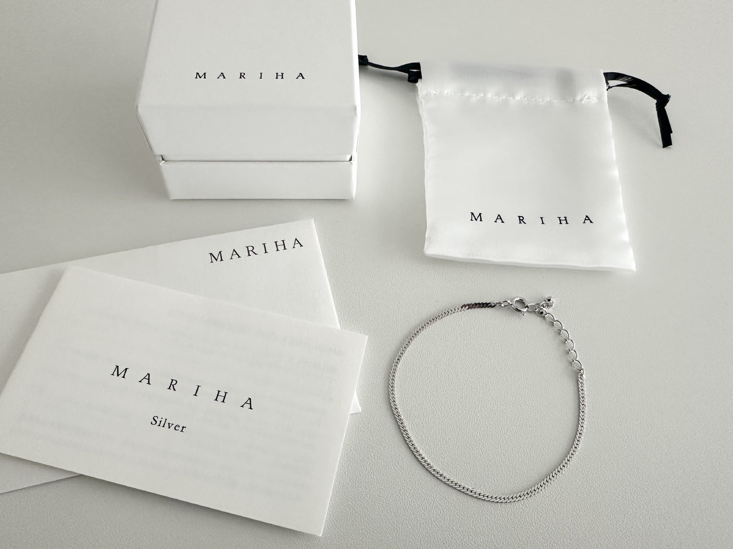 MARIHA Silent Rain Bracelet Herringbone Silver SV925 Bracelet Bangle