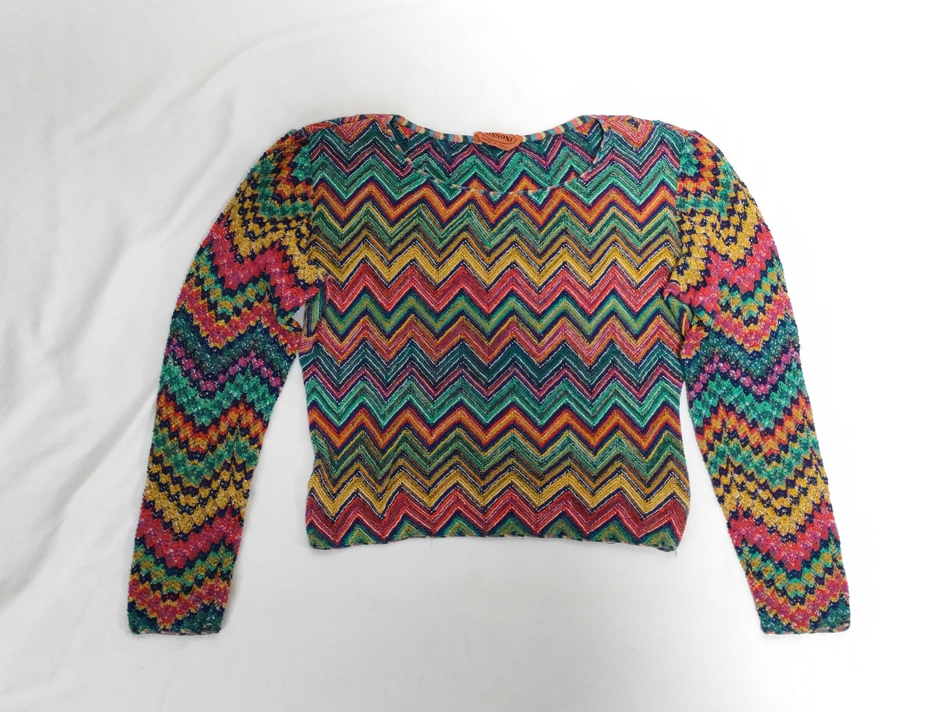 MISSONI MISSONI Missoni Long Sleeve Knit Sweater Top