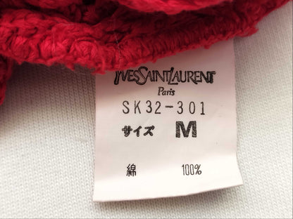 Yves Saint Laurent Short Sleeve Knit Cable Knit Top