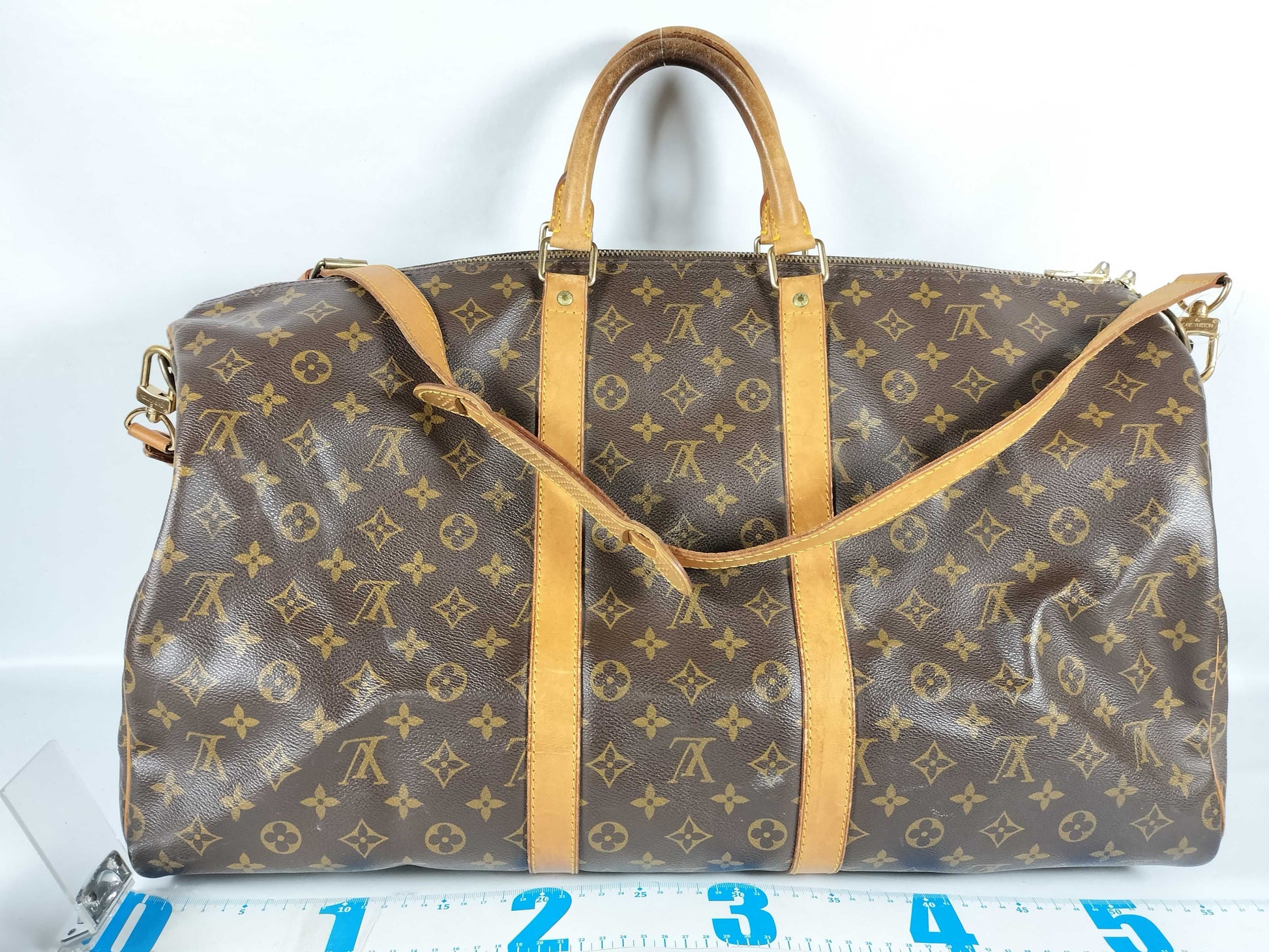 LOUIS VUITTON Monogram Louis Vuitton Keepall Bandouliere Boston Bag