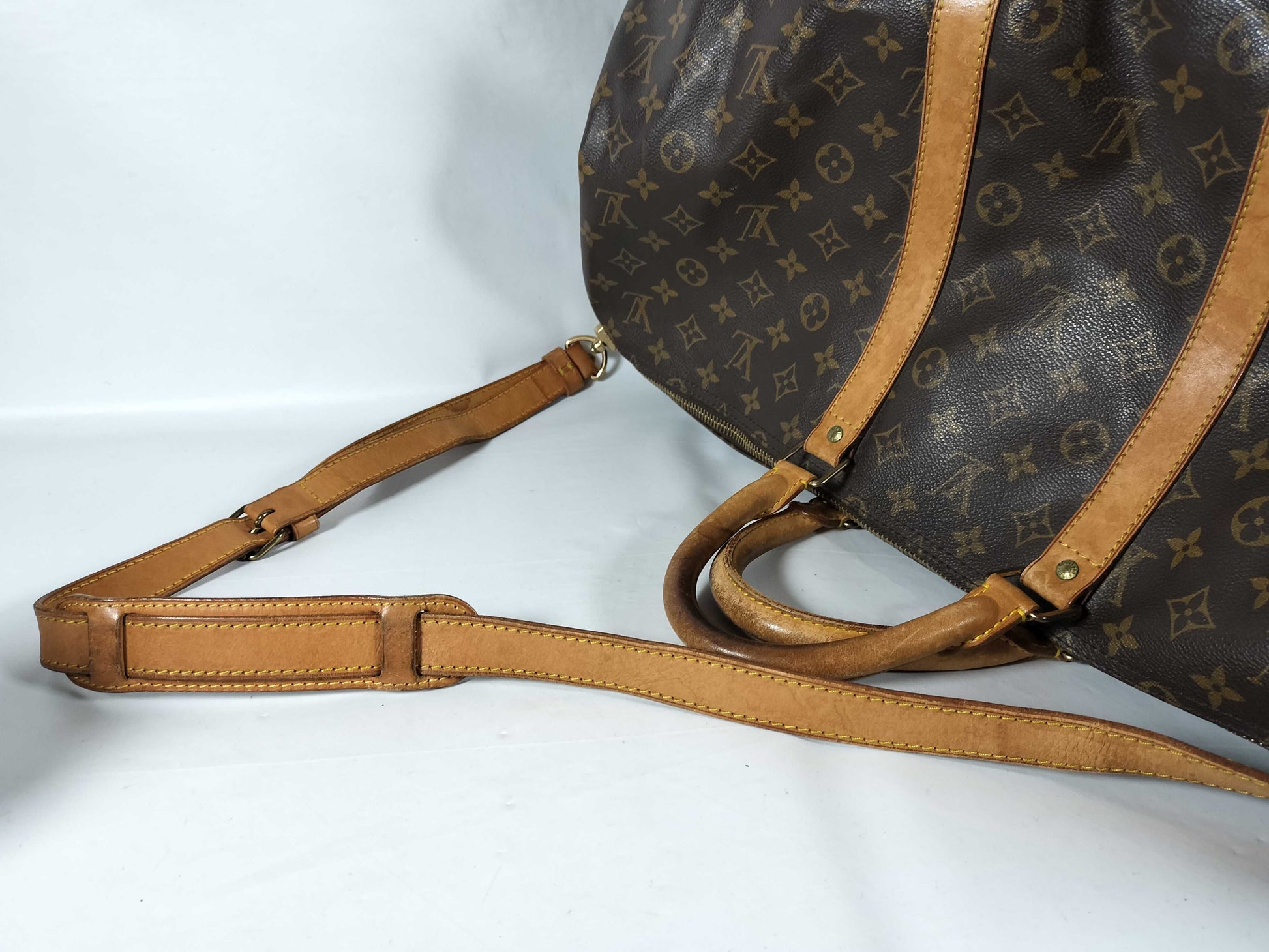 LOUIS VUITTON Monogram Louis Vuitton Keepall Bandouliere Boston Bag