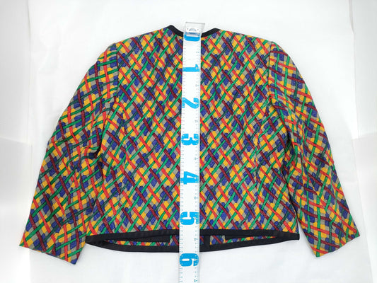 GIVENCHY Check Jacket, Size 13, Women's, 4/36, 94-59