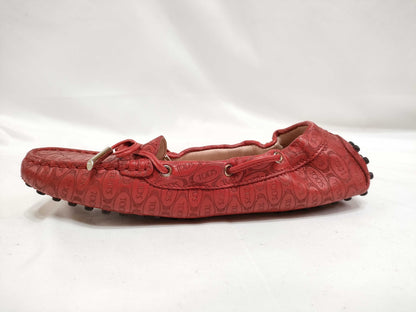 Tod's Driving Shoes Red 35 1/2 Loafers