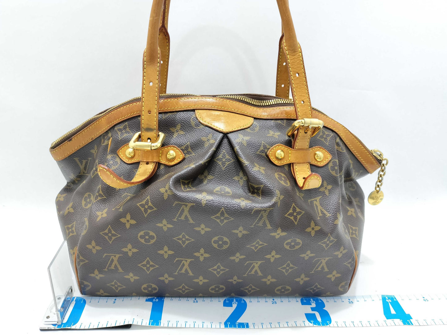 LOUIS VUITTON Monogram Vuitton M40144 Monogram Tivoli GM Handbag Brown PVC Handbag