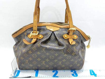 LOUIS VUITTON Monogram Vuitton M40144 Monogram Tivoli GM Handbag Brown PVC Handbag