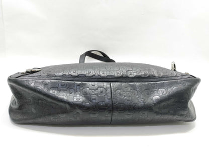 GUCCI Gucci 293580 Tote Bag Black PVC Tote Bag