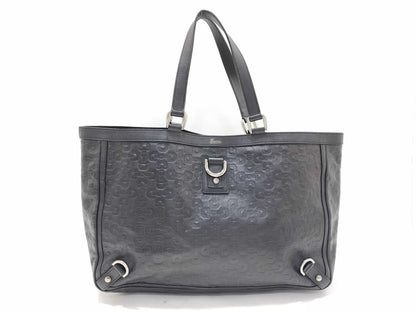 GUCCI Gucci 293580 Tote Bag Black PVC Tote Bag