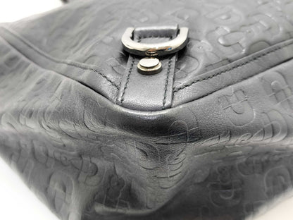 GUCCI Gucci 293580 Tote Bag Black PVC Tote Bag