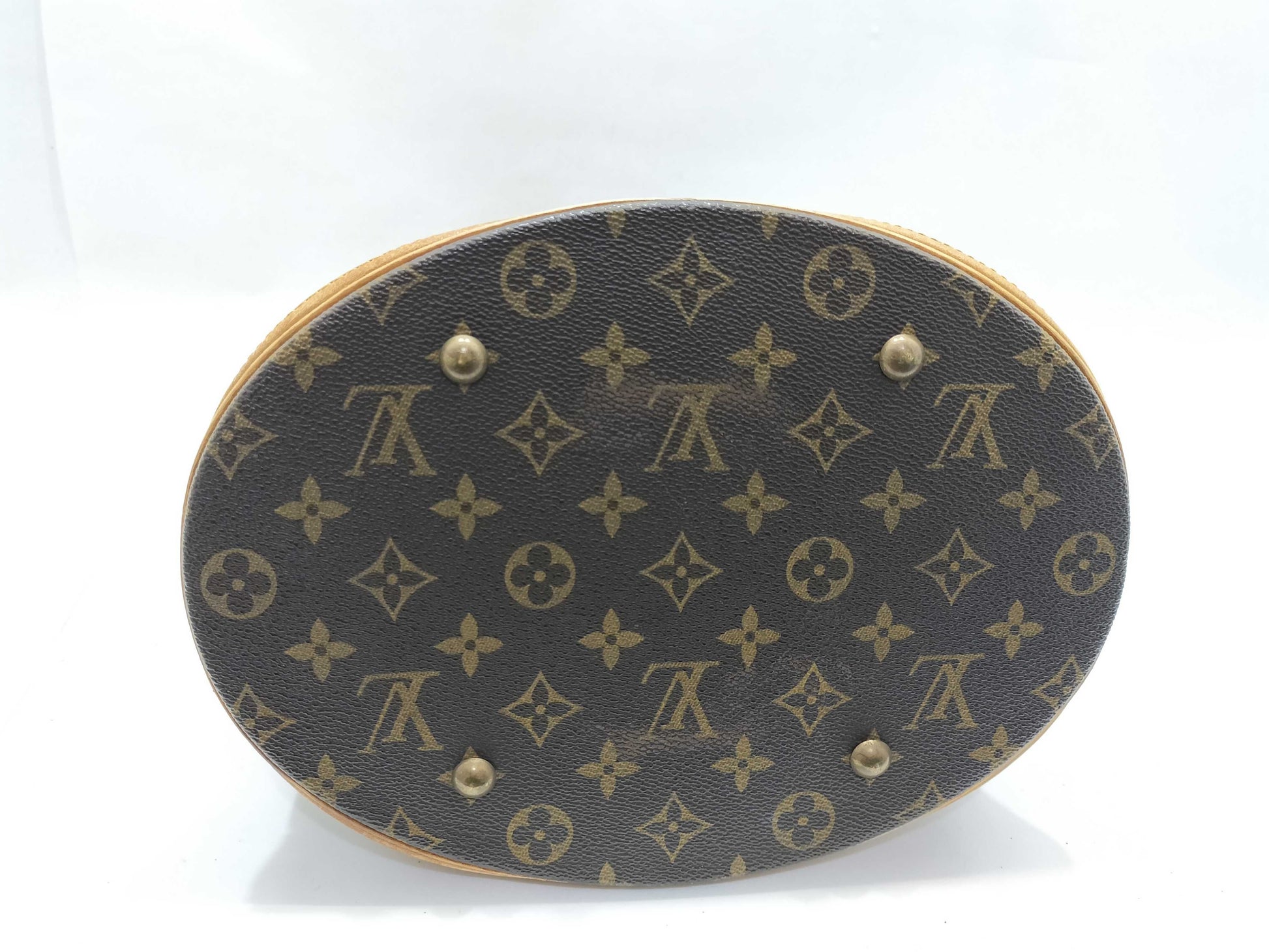 LOUIS VUITTON Monogram Vuitton M42236 Bucket GM Tote Bag Monogram Canvas Brown Tote Bag