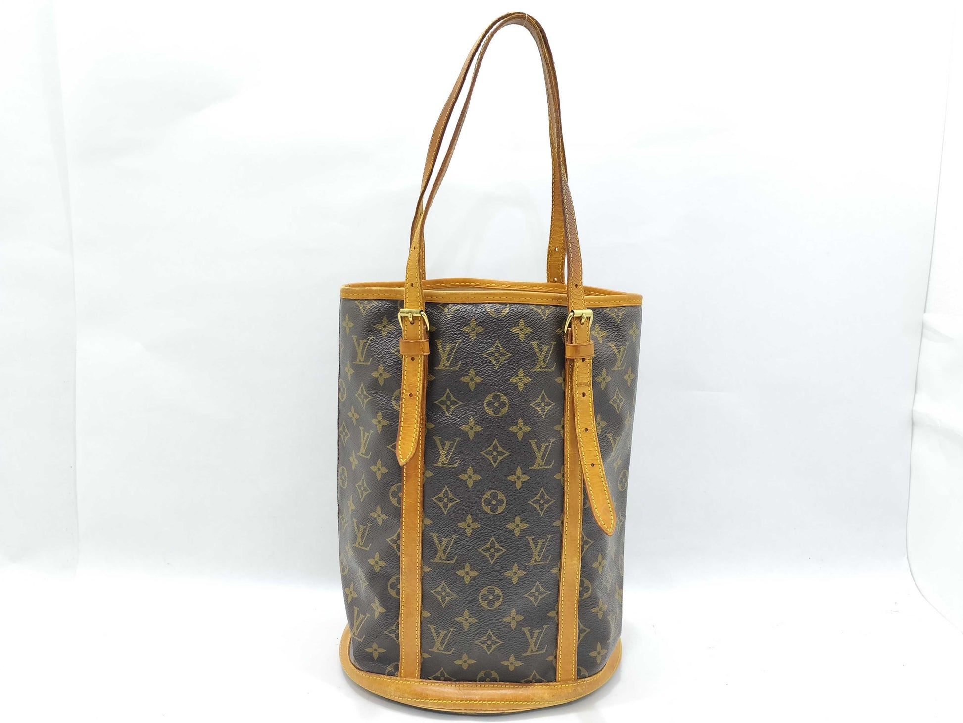 LOUIS VUITTON Monogram Vuitton M42236 Bucket GM Tote Bag Monogram Canvas Brown Tote Bag